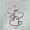 1PC   insMinimalist Heart Acrylic Cake Decoration Baking Cake Valentine's Day Dessert Party Decoration