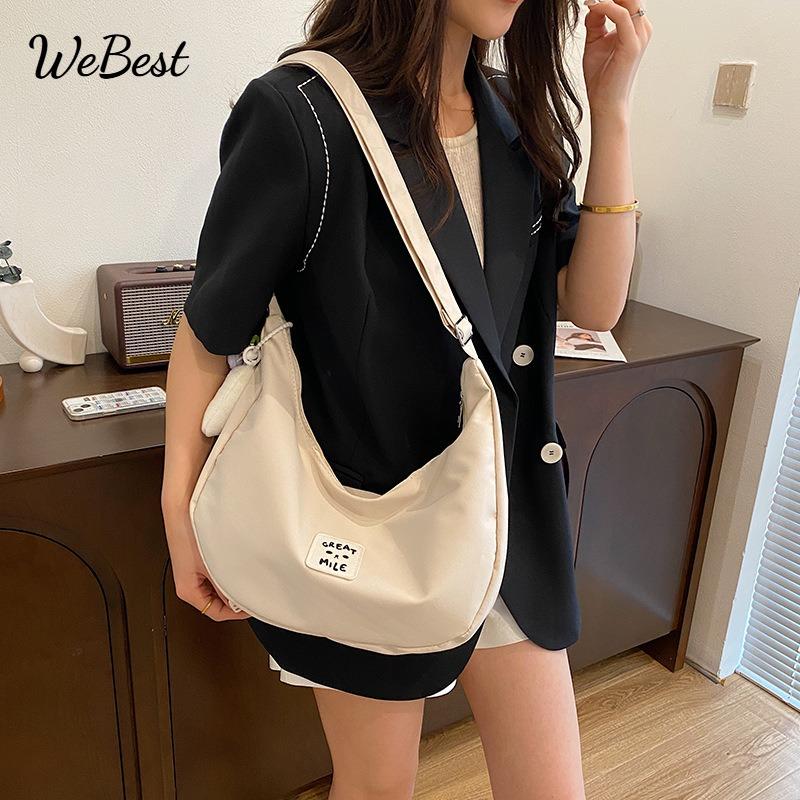 

Simple Crescent Crossbody and Tote Bag белый