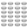 BHBL 30ml Silber Klein Rundes Aluminium Lippenbalsam Aufbewahrungsglas Behälter mit Schraubdeckel für Lippenbalsam, Kosmetik, Kerzen oder Tee(Pack