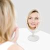 FRCOLOR Tabletop Vanity Stand Antique Freely Adjustable Makeup Tabletop Stand Princess Oval Mirror, Double-Sided Mirror, Mirror, Style, Rotating,