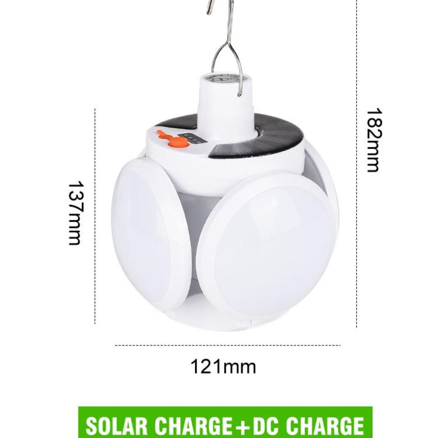LED-Glühbirne, Solarleuchte, für den Außenbereich, wasserdicht, Notfall, Solar-/USB-Kabel, wiederaufladbare Glühbirne, Licht, Camping, Gartenbeleuchtung, Solarlampe