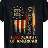 250 Jahre Amerikanische Unabhängigkeit 1776 2026 Grafik-T-Shirt Unisex Lässiges Baumwoll-T-Shirt Atmungsaktiv Kurzarm