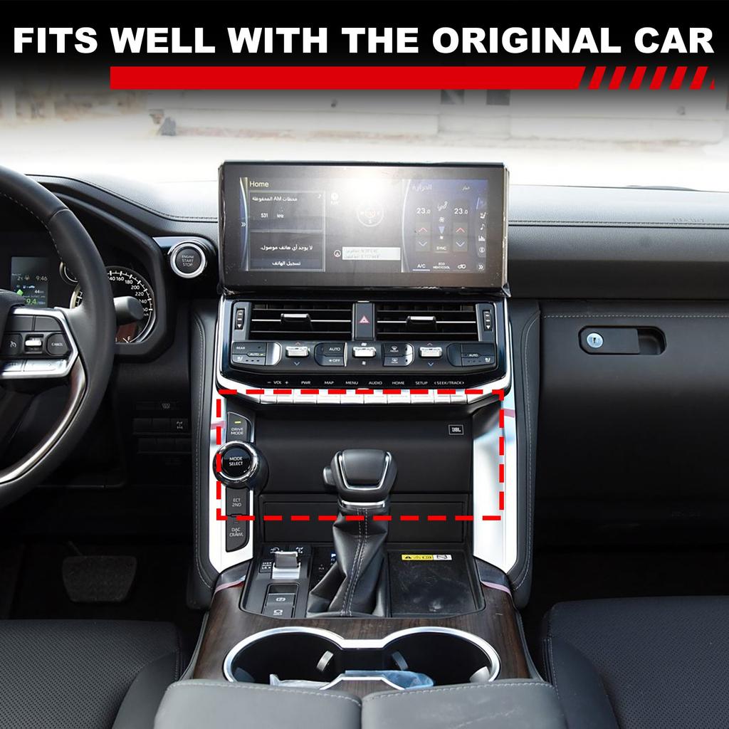 Silicone Center Console Upper Storage Box Pad For Toyota Land Cruiser LC300 22+