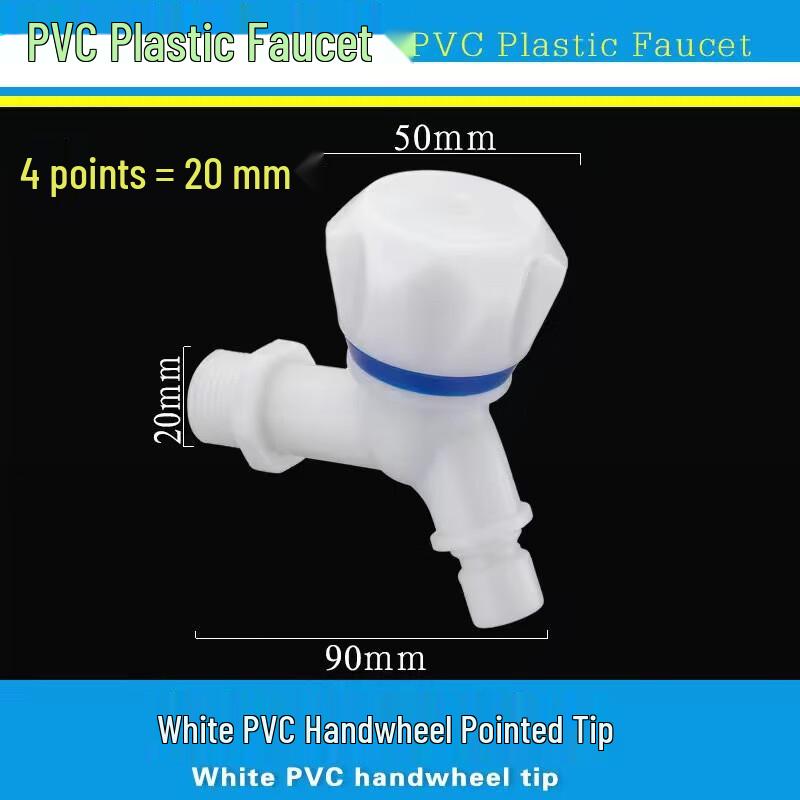 MDNG 4-Point Plastic Quick-Open Kitchen Faucet with Diamond Handle (3-Pack)