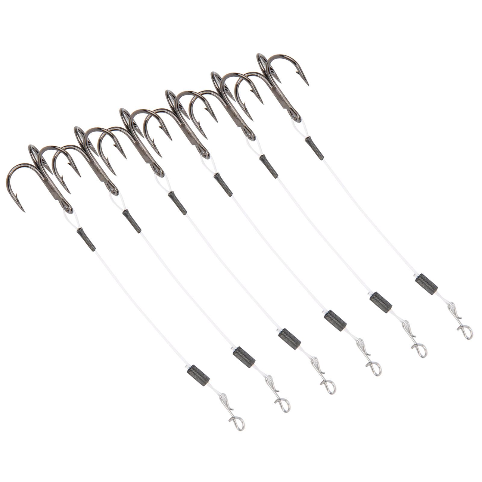 

2 Pack SGWLPK110 10cm Fishing Line Hook Treble Stinger Soft Bait for Lure Fishing
