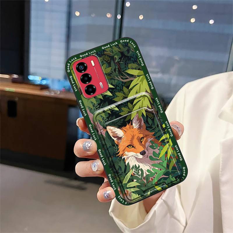 Graffiti Fashion Design Phone Case For ZTE Blade V40 Vita/A72 Anti-dust Waterproof Card Bag Full Wrap Dirt-resistant TPU