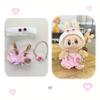 New 2025 Labubu First and Second Generation Doll Accessories Trendy Playwear Starry Eye Suspender Pants Hat Set Doll Accessories Changeable Cute