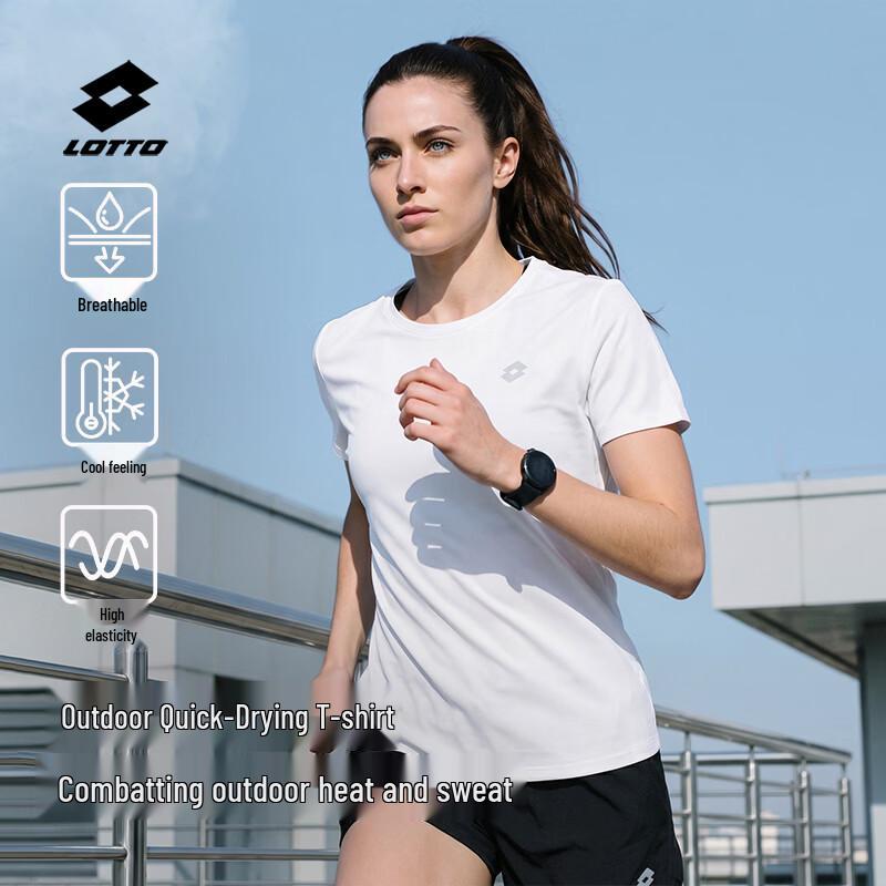 LOTTO Women s Quick-Dry Ice-Feel Sports T-Shirt 2XL