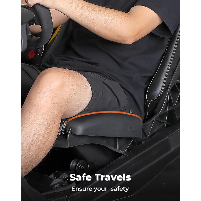 KEMIMOTO Seat Side Pad Assembly Compatible With 2017-2025 Can-Am Maverick X3 MAX And Maverick R, PU Foam Seat Side Cushion For UTV Accessories, Thigh