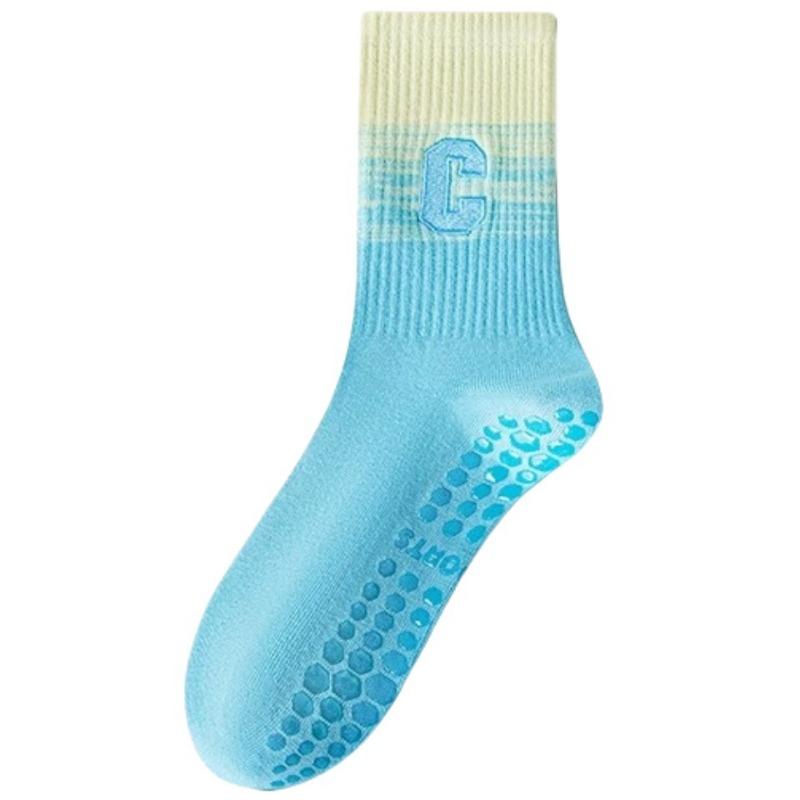 Yoga Socks for Women, Anti-slip Professional Pilates, Pure Cotton Mid-calf, Summer Shark Pants, Special Fitness Floor Sports Socks