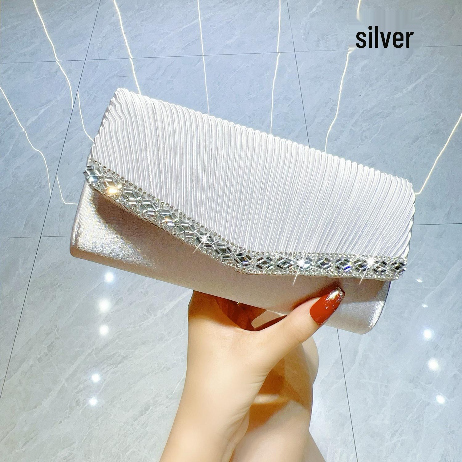 

Элегантный клатч со стразами: Женская вечерняя сумка-цепочка