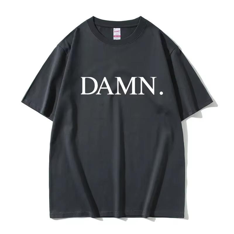 Rapper Kendrick Lamar DAMN Same Graphics T Shirt Summer Unisex Women Fashion Hip Hop Oversized TShirts Unisexs Vintage Cotton Tshirt