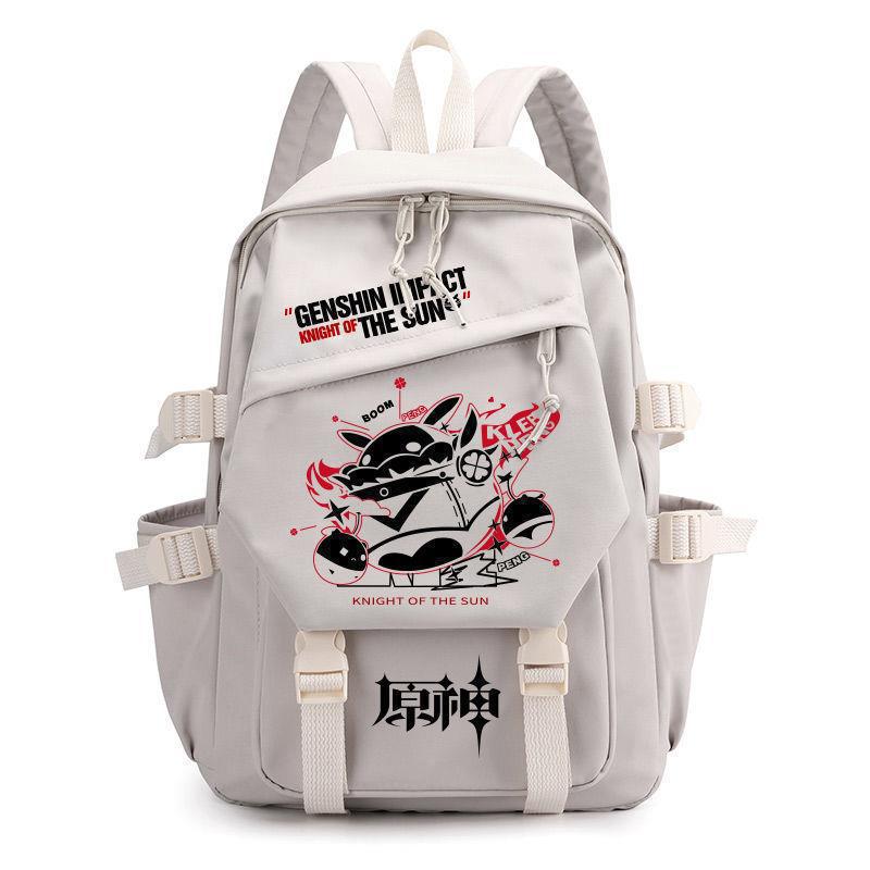Backpack Genshin Yuanshin Peripheral School Bag Male Junior High School Elementary School Elementary School Fashion Travel Backpack 218 diagonal