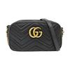 [Pre-Owned] GG Marmont Small Matelassé Shoulder Bag 'Black' - Very Good #JM22QD