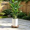 Stable Plant Dolly for Farm Round Wood Caddy with Wheels Heavy Duty Rolling Stand Stoneware Vat Mover Lawn Casters Movable Flower Pot Indoor Outdoor