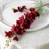 8 Stück Hohe Delphinium Kunstblumen Großhandel Weiß Rosa Seiden-Rittersporn für Vase Zuhause Hochzeit Blumendekoration