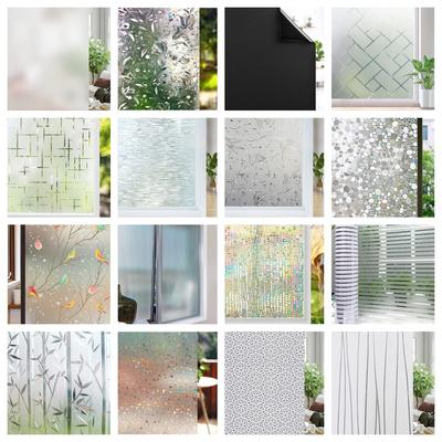 Película de privacidad esmerilada para ventanas de 75/90 cm de ancho, no adhesiva, con control de calor, estática y extraíble.
