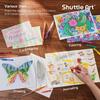 Shuttle Art Gel Ballpoint Gel Set with and Glitter Perfect for and Includes a Portable Tin Case for Easy Perfect for and Pens, 120-Pack, Water-Based