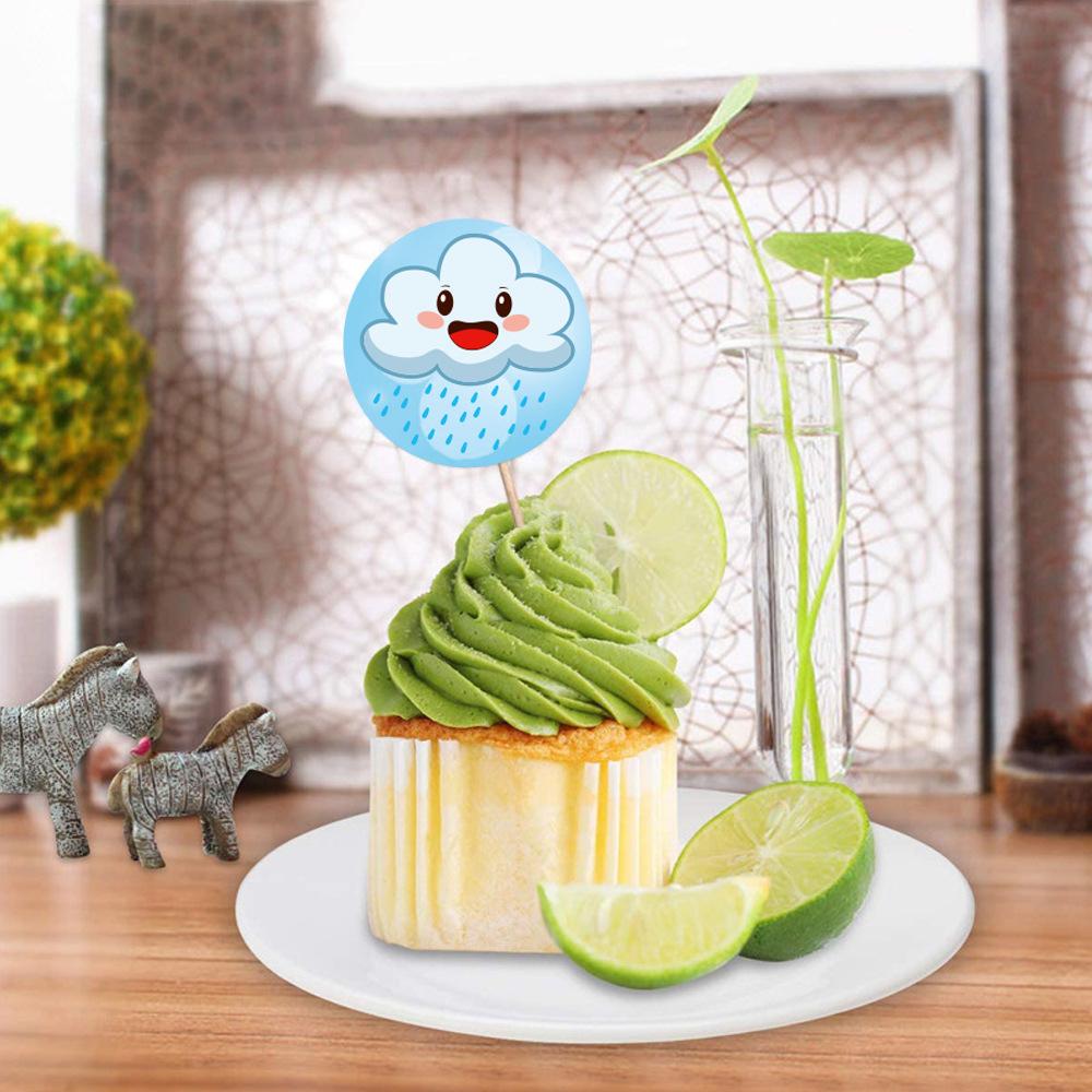 50-500Pcs Cute Sun Rainbow Clouds Snowflake Stickers Children'S Weather Sealing Labels For Handmade Gift Decor 1Inch