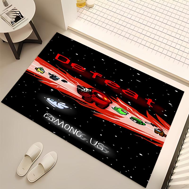 Among Us Print Area Rug - Soft,Washable Non-Slip Indoor Mat,Living Room,Home Office Decorative Rug