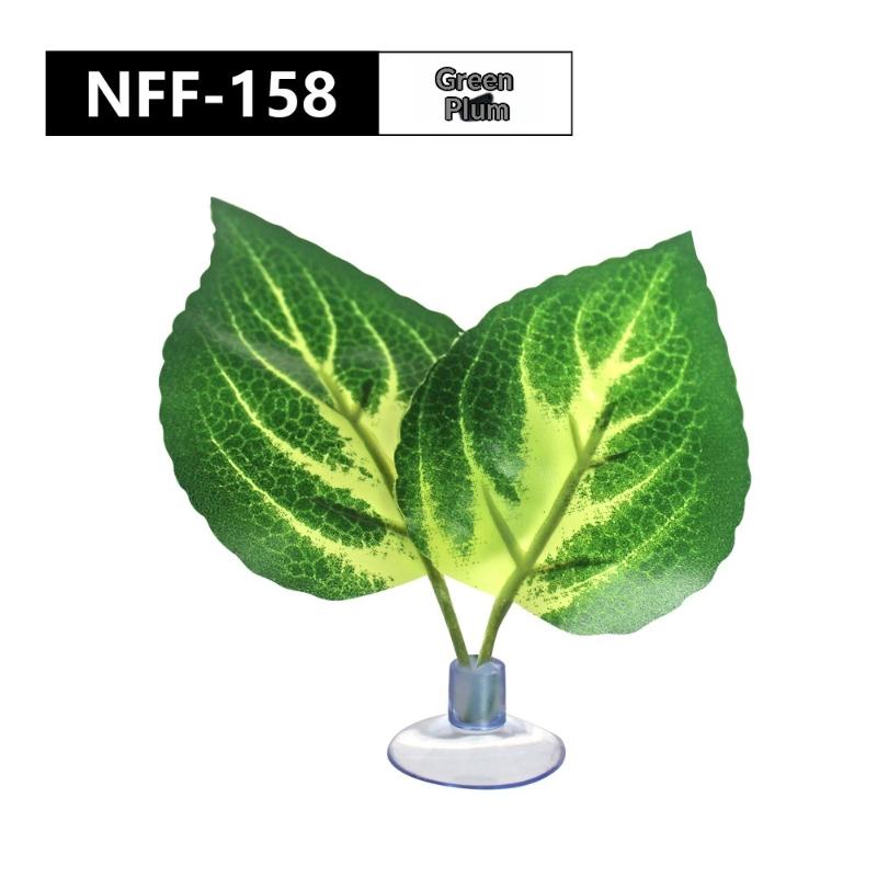 Reptile Habitat Artificial Climbing Leaf Plant Rest Bed for Fish Tank Lizard Snake Turtle Spawning Breeding Decor