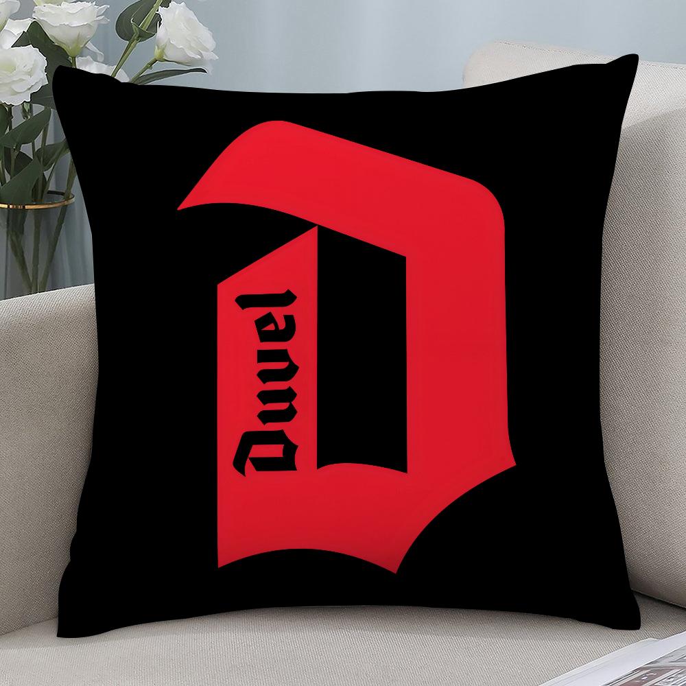 D-Duvel Beer Design Pillow Case Short Plush Pillow Covers Sofa Decorative Gift Home Double-sided Printing Cushion Cover