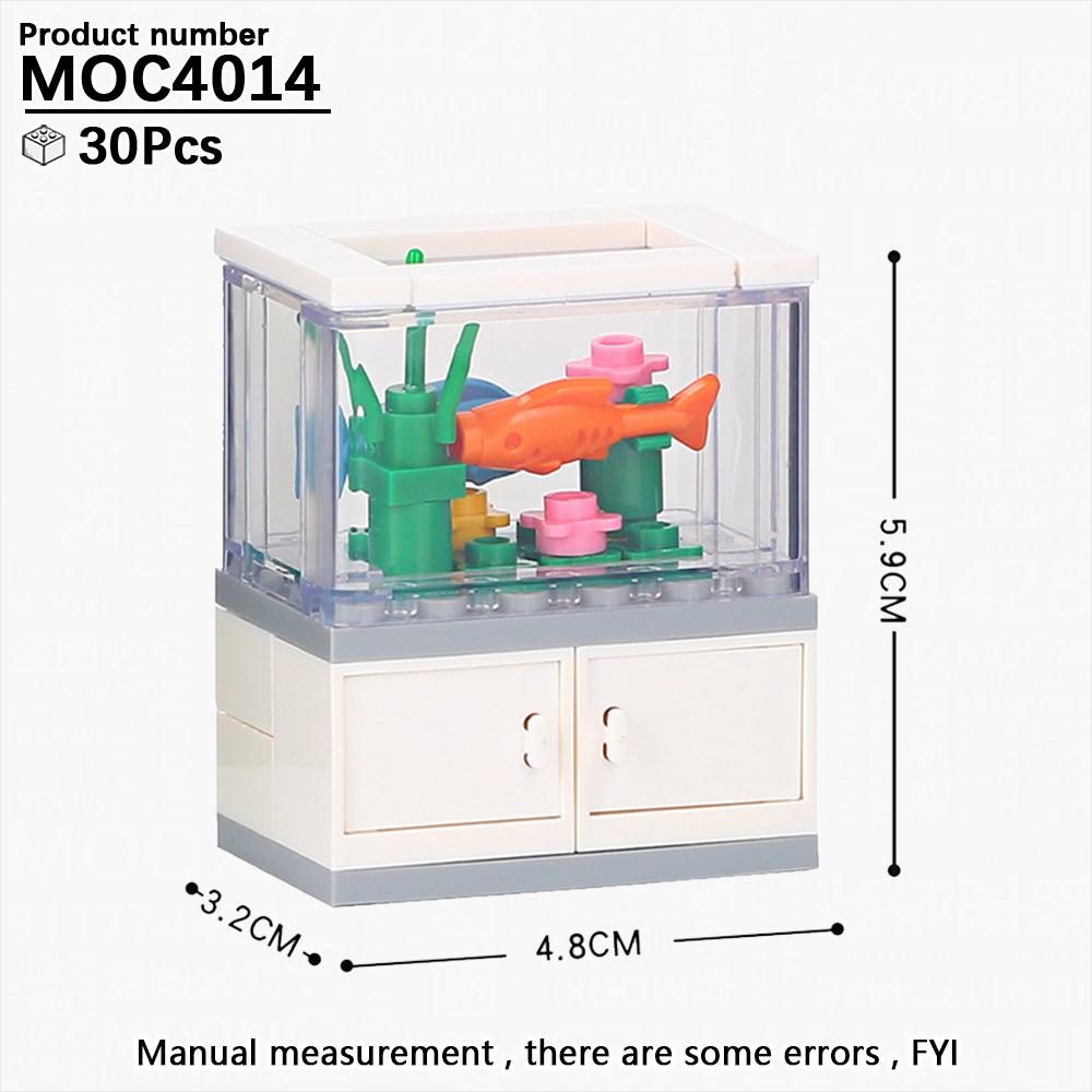 City Series Baby Pram DIY Building Block Various Open Room Furniture Toilet Appliances Model MOC Brick Gift Kid Toy For Children