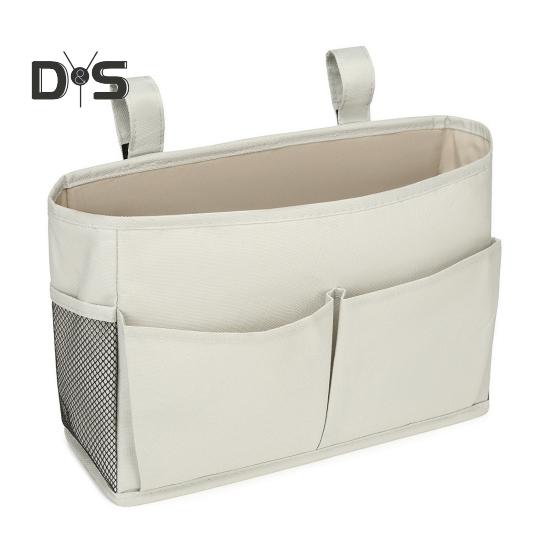 

Подвесная сумка для хранения с несколькими карманами, большая вместимость, эффективная организация, водонепроницаемая прикроватная полка, аксессуары для двухъярусной кровати серый