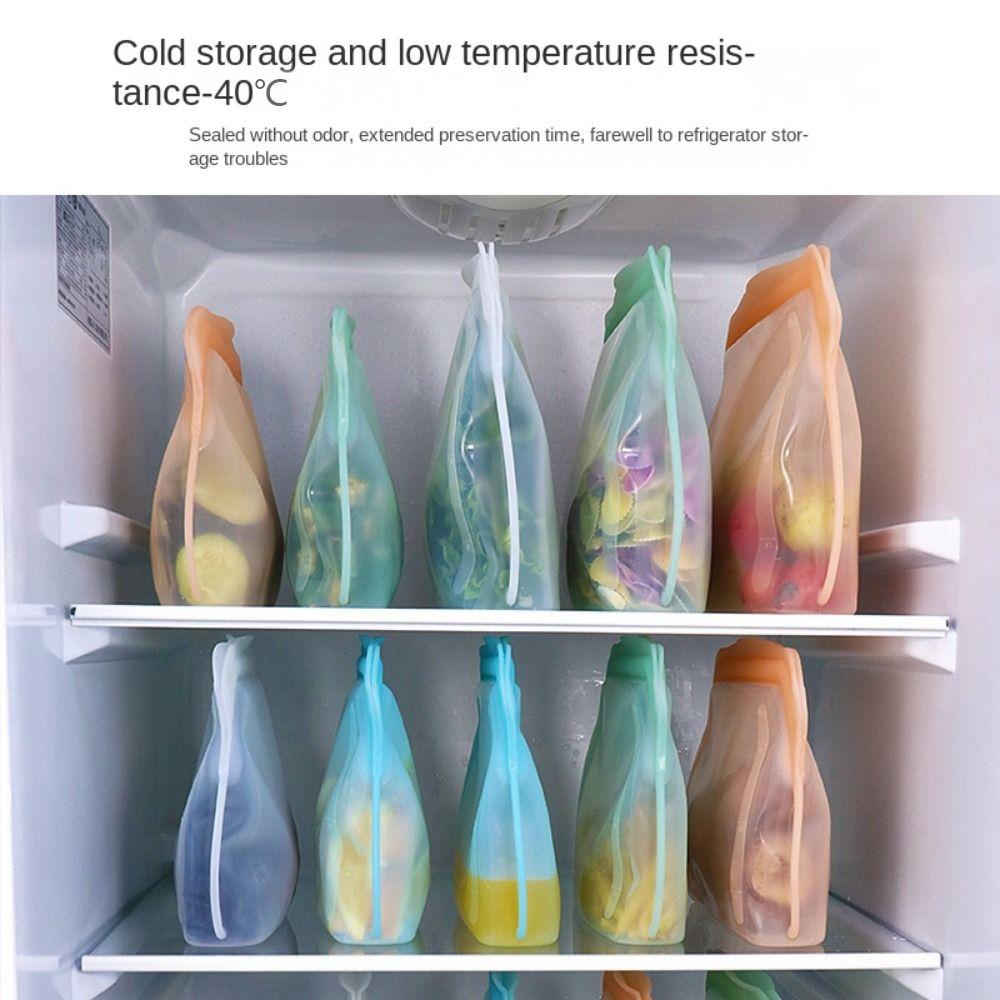 

Герметичный мешок для хранения продуктов, многоразовый самоукладывающийся мешочек, сумка для сохранения свежести, кухонные принадлежности