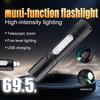 With Whistle LED Emergency Flashlight Small Portable Flashlight  Outdoor Survival