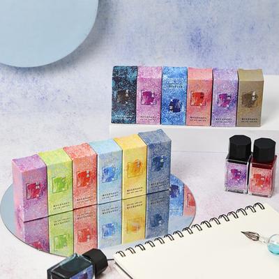 18 ml Stifttinte, lebendige Farben, saubere Handschrift, kompakte Glasflaschen-Stifttinte zum Schreiben