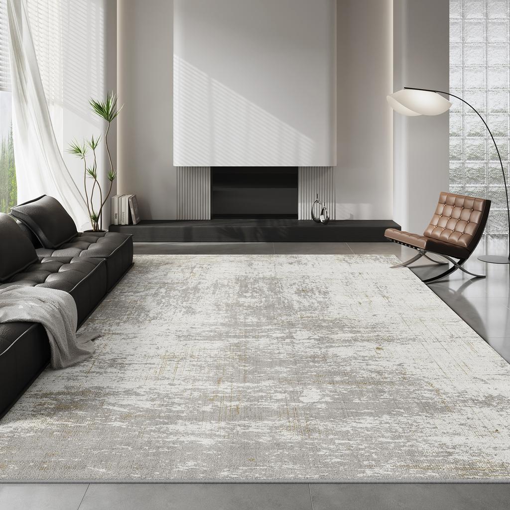 Minimalism Bedroom Decor Marble Carpet Light Luxury Carpets for Living Room Fluffy Soft Plush Floor Mat Home Thick Washable Rug