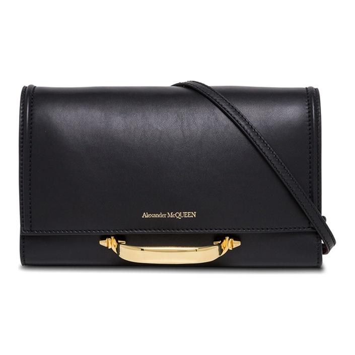 

Alexander McQueen Shoulder Bag Leather Women bags Black 630261D78UT1051 Basic Set (Bag+Dust Bag)