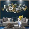 Chinese Style Light Luxury Ginkgo Leaf Wall Decoration Living Room Wall Decoration Pendant Three-Dimensional Iron Wall Hanging