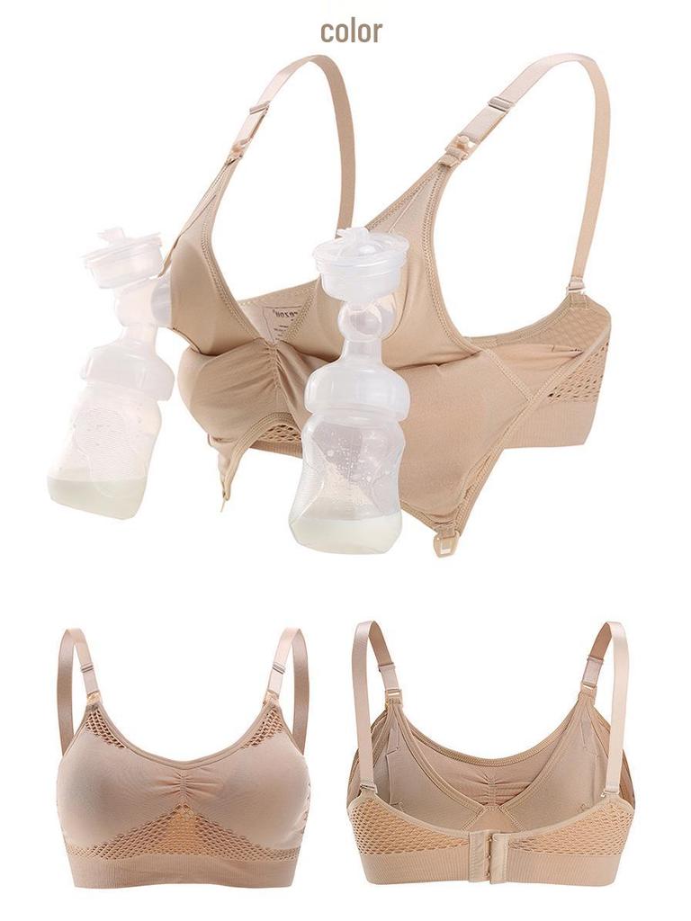 Wire-Free Front Open Maternity & Nursing Bra for Pregnancy, Postpartum, Breastfeeding