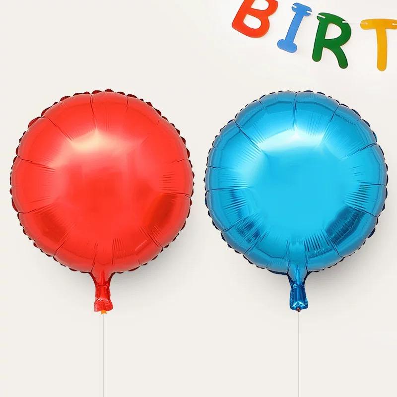 Thick 18-Inch Round-Shaped Balloons with Offset Printed Multi-Color Options for Wedding Birthday Decor Valentine's Day Decor