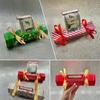 4Pcs/Pack Pull Box Christmas Candy Shape Holder Box For Cash Set Of Merry Christmas Box Cash Pull Boxes For Home Decor