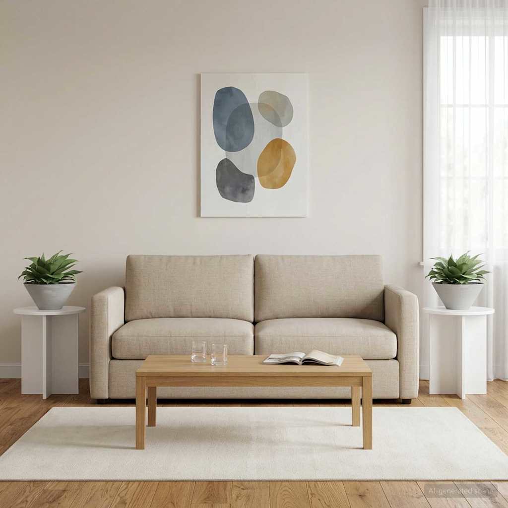 Plant Stand 2 Pcs Glossy White 40 X 40 X 40 Cm