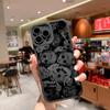 Fashin Skeleton Skull Pattern Phone Case For iPhone XR X XS 12 13 11 14 Plus Pro MAX 7 8 Plus SE 2020 Soft Silicone Back Covers