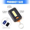 Mini Emergency Light Keychain Flashlight for Fishing Camping Dog Walking 3 Light Modes Keychain Work Lamp Portable