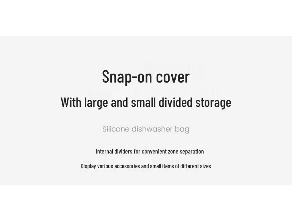 Silikonový koš na drobné předměty do myčky pro organizaci kuchyně