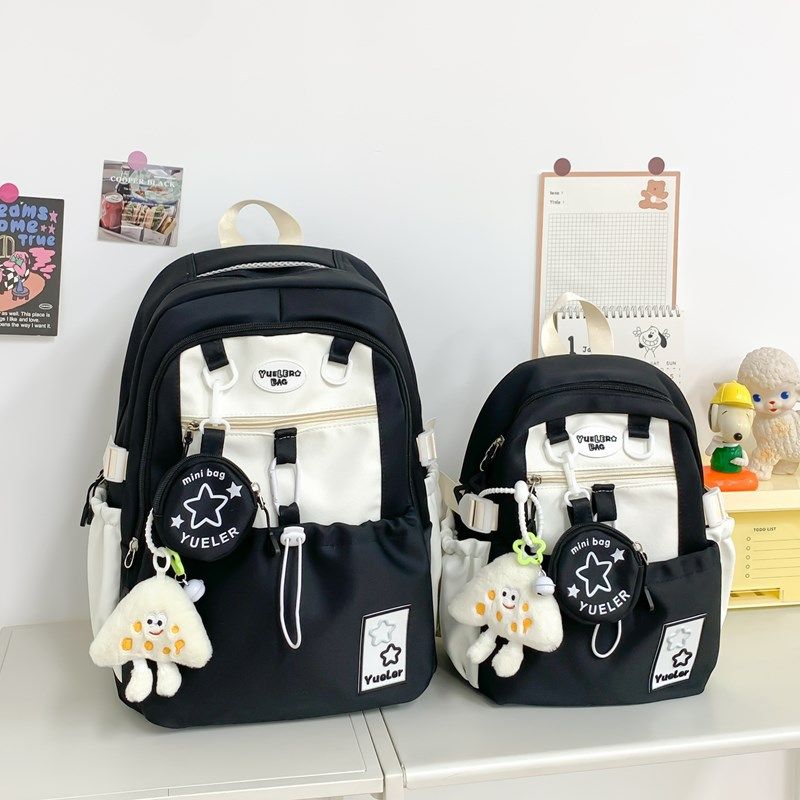 

German Children s Backpack Girls Class Schoolbag for Grade 3 to Grade 6 Primary School Students Ultra-Light Make-up Class Travel Backpack Women Black [small size single pack]]