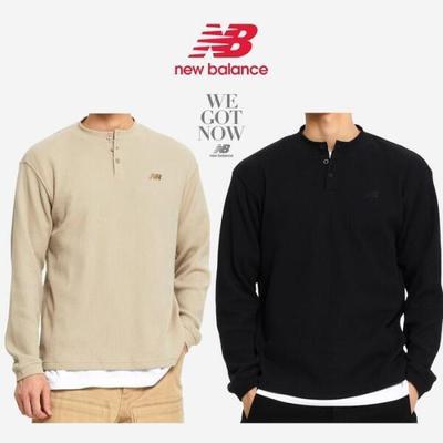 Long Sleeve Tee Waffle Henley Neck