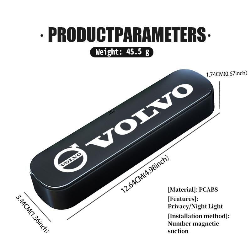 For Volvo Car Accessories Temporary Parking Card Night Glowing Sign To Stop V60 V50 V40 S80 S60 S90 C40 XC40 V70 XC70 XC60 XC90