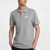 Nike Polo Shirts Men's Gray Polo Collar Moderate Straight Fit CN8765-063