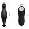 Plug anal - PRETTY LOVE - 12 modes de vibration - Silicone - Noir - Stimulation prostatique