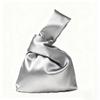 Elegant Silk Satin Wrist Bag Portable Knot Tote Soft Mini Tote Party Occasion