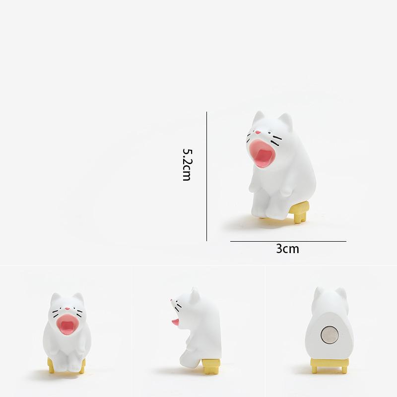 Open Mouth Sitting On The Bench Yellow Duck Elephant Panda Rhinoceros Animal Fridge Magnet Fridge Decoration Creative Gift