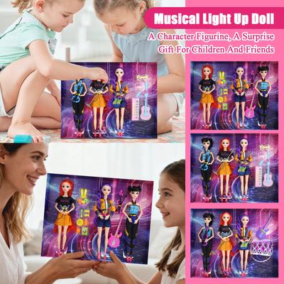 3pc Articulated Dolls, With Realistic Character Designs, Make A Delightful Surprise Gift For Children And Friends.