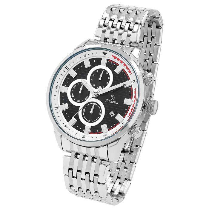 Watch - Pierrini - Chronograph - 45 Mm Case - 22 Mm Steel Bracelet